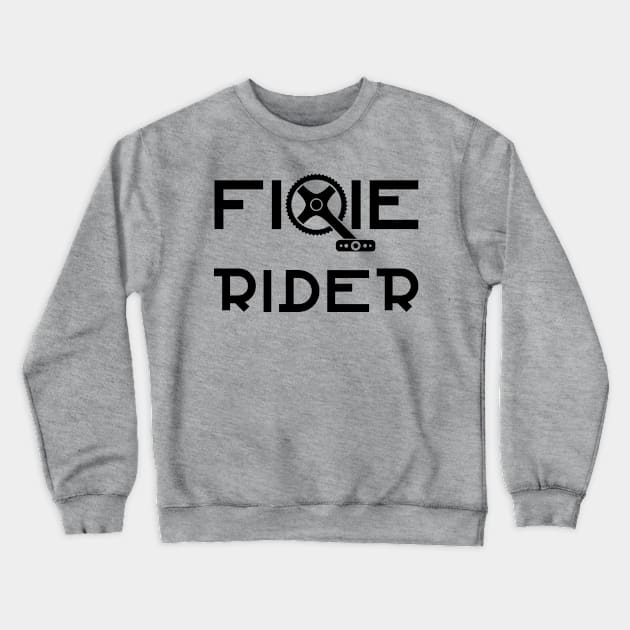 Fixie rider Crewneck Sweatshirt by uglypaper